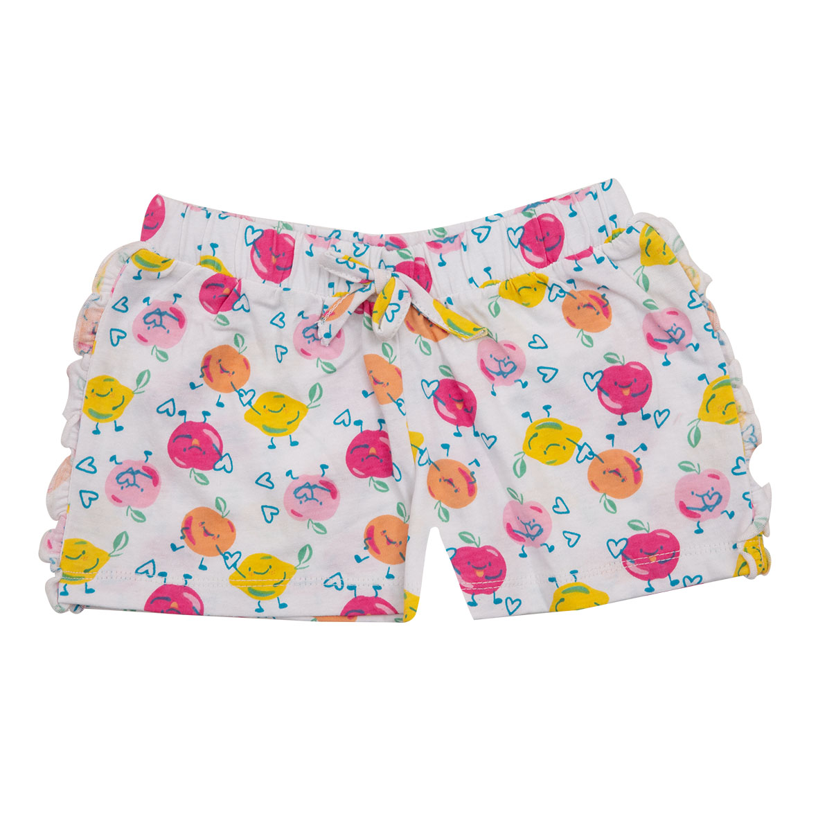 Shorts da bambina in cotone stampato fantasia floreale/geometrica - mawi - Mawi