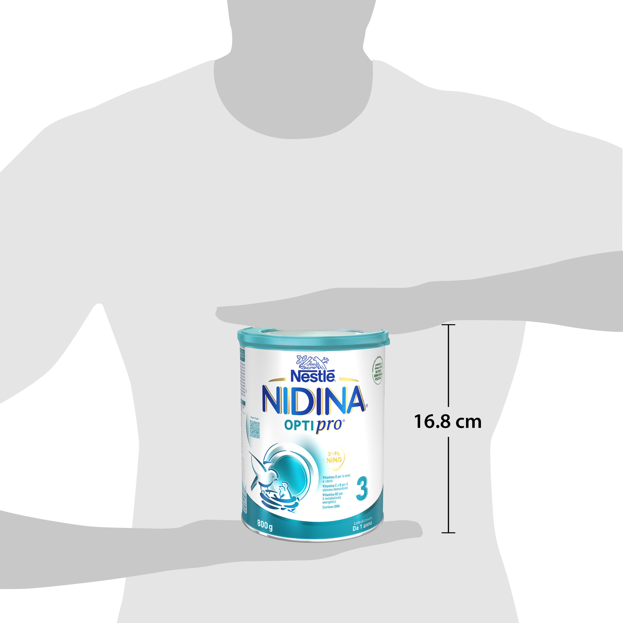 Latte di crescita in polvere nidina optipro 3 dai 12 mesi. latta 800 gr - nestlé - NESTLE'