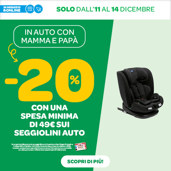 🚗 SEGGIOLINI AUTO -20%🚗