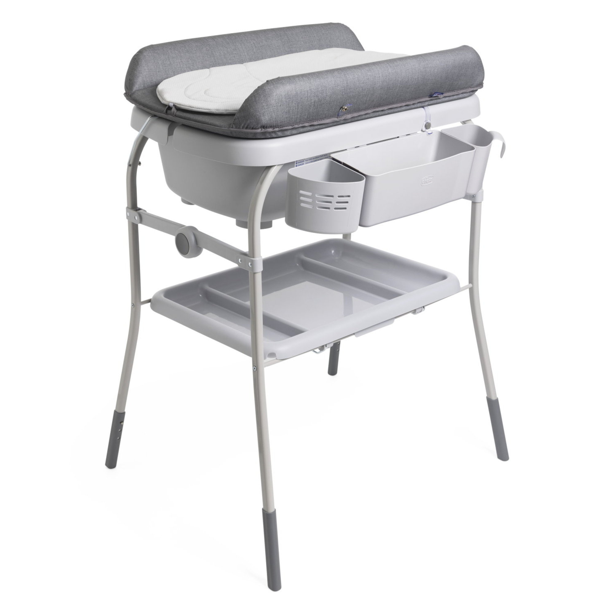 Bagnetto fasciatoio cuddle & bubble graphite melange - chicco - Chicco