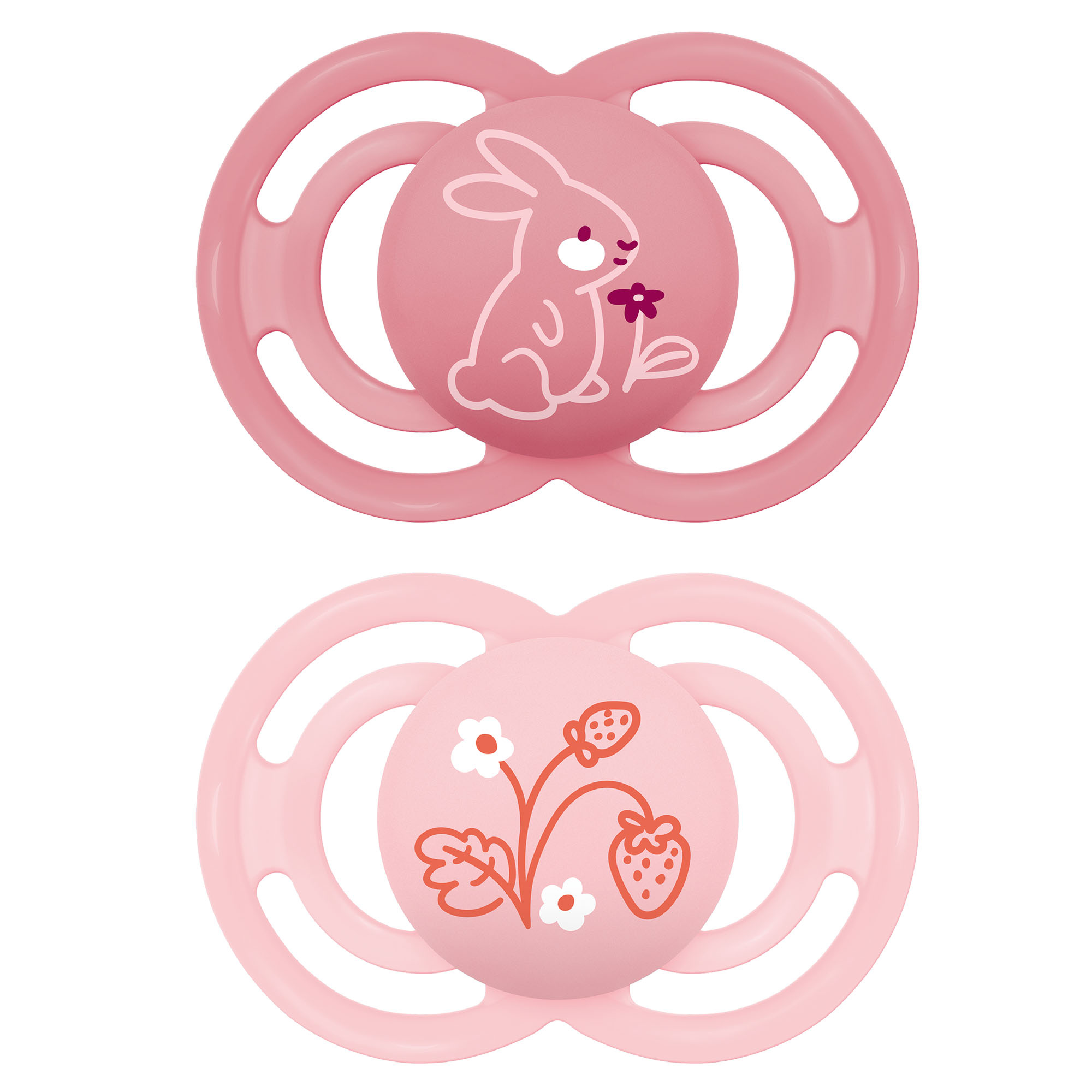 Succhietto perfect confezione doppia 16+ mesi - con porta ciuccio - rosa - mam - Mam