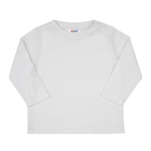 T-shirt basic manica lunga bimbo bianca - Mawi