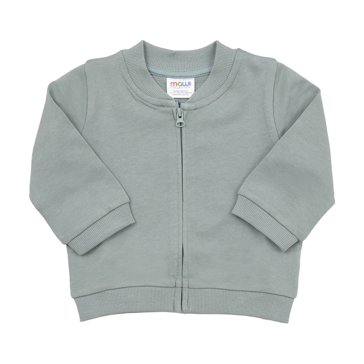 Felpa bimbo verde con zip - Mawi