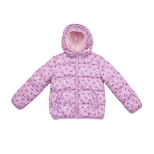 Piumino basic bimba lilla stampato - Mawi