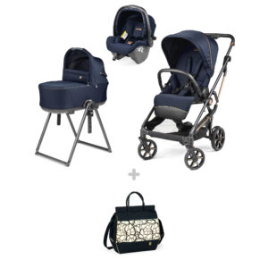 Trio vivace flex slk blue shine + borsa graphic gold - 