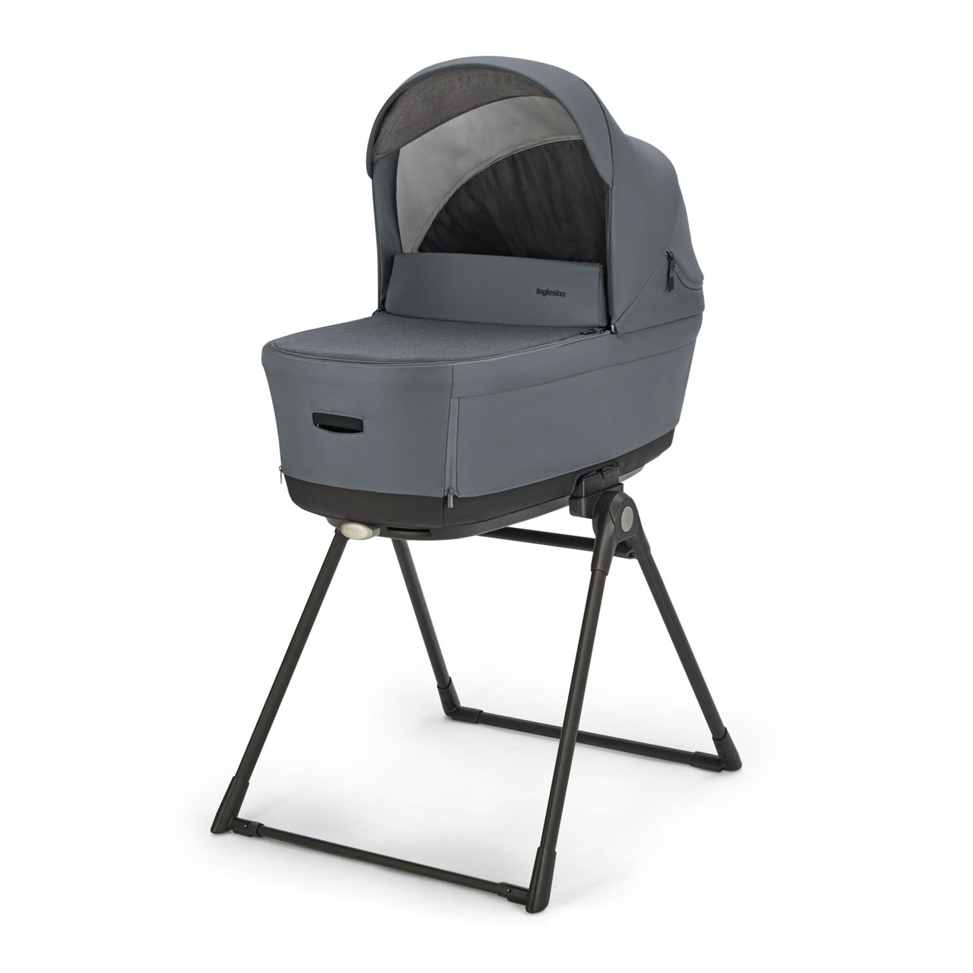 Electa system quattro colore union grey con telaio silver black e seggiolino darwin infant recline - inglesina - Inglesina