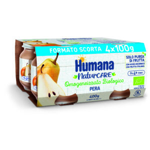 Omogeneizzato biologico  pera 4x100g - humana - Humana
