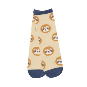 Set 2 paia di calze antiscivolo bimbo beige e blu - Mawi