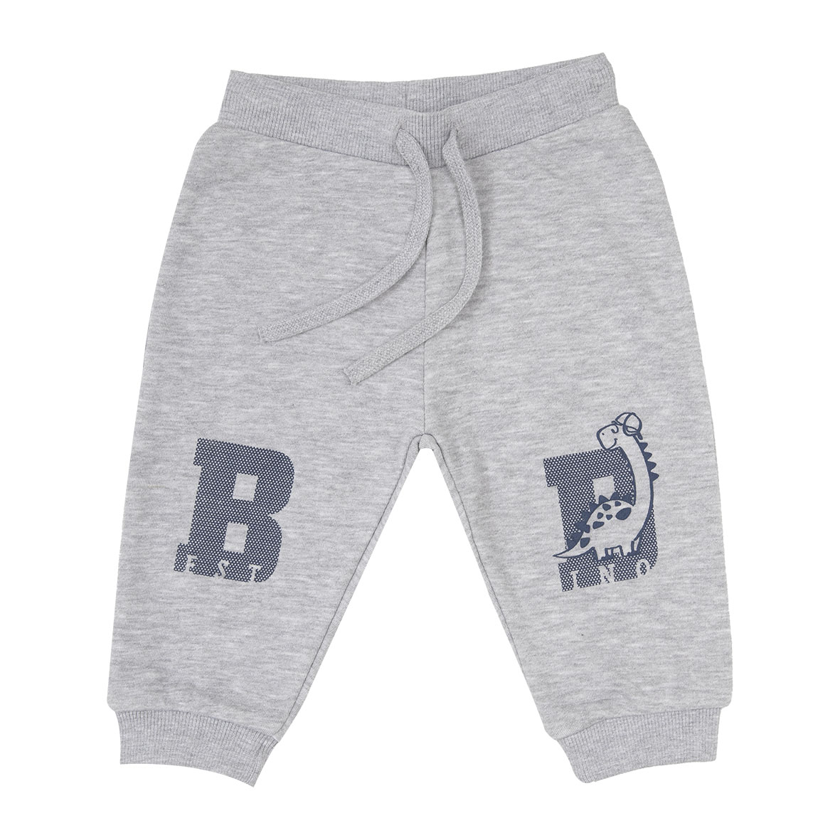 Pantalone felpato bimbo grigio "dino" - Mawi
