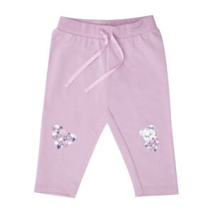 Pantalone felpato bimba rosa stampato - Mawi