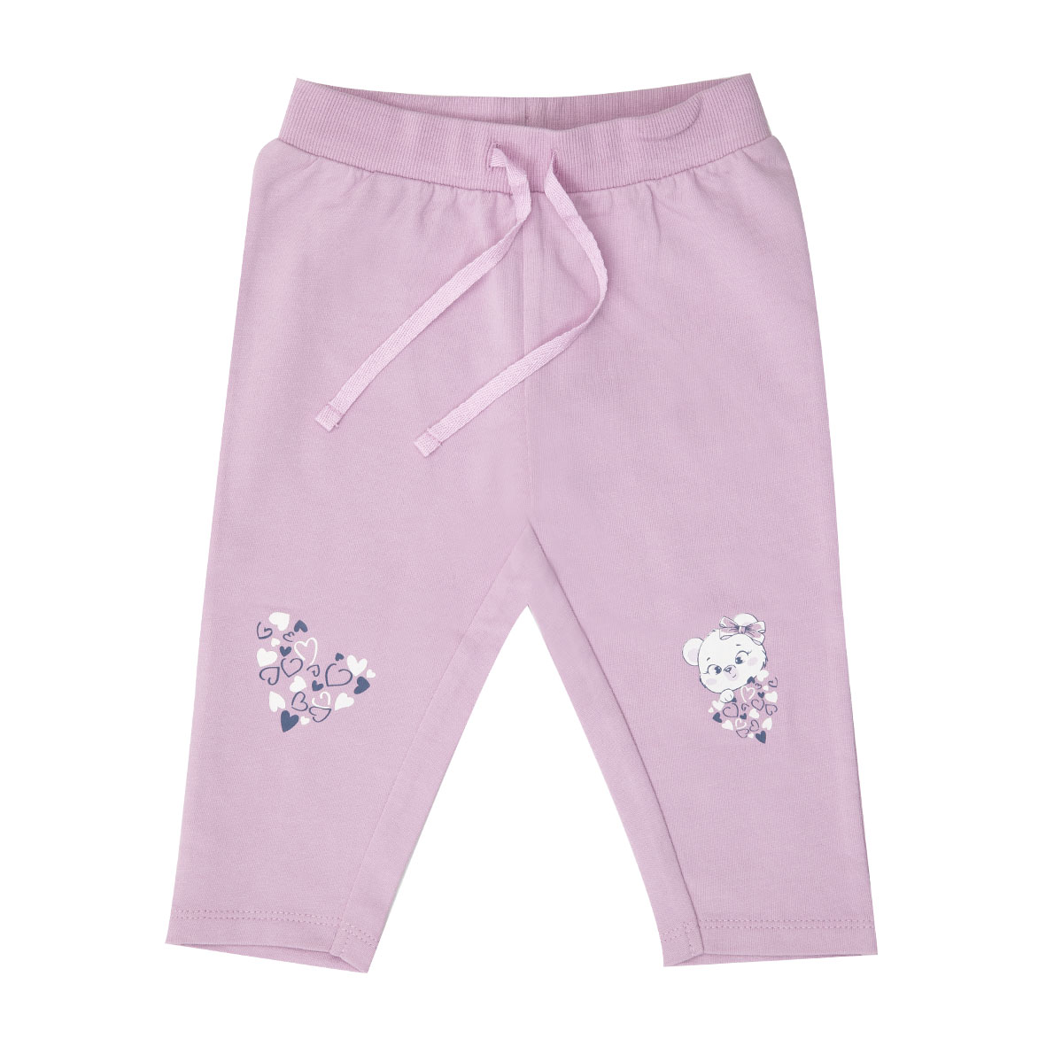 Pantalone felpato bimba rosa stampato - Mawi
