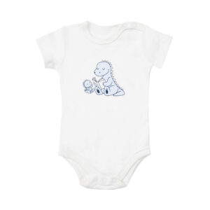 Body mezza manica interlock bimbo bianco - Mawi