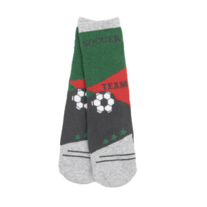 Calze antiscivolo bimbo girgio "soccer" - Mawi