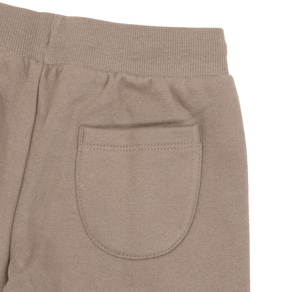 Completo jogging bimba con frill bianco/marrone stampato - Mawi