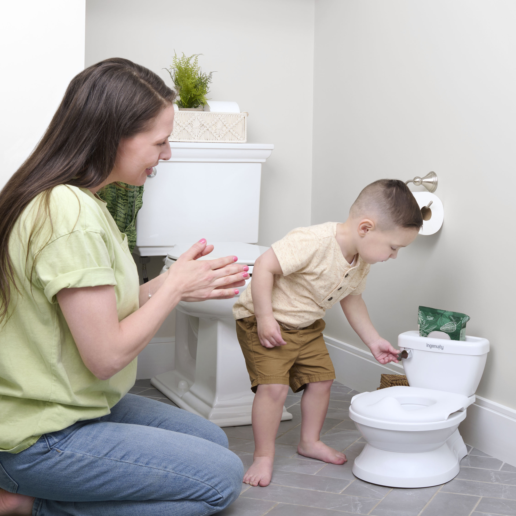 Vasino my size potty pro™ bianco - ingenuity - Ingenuity