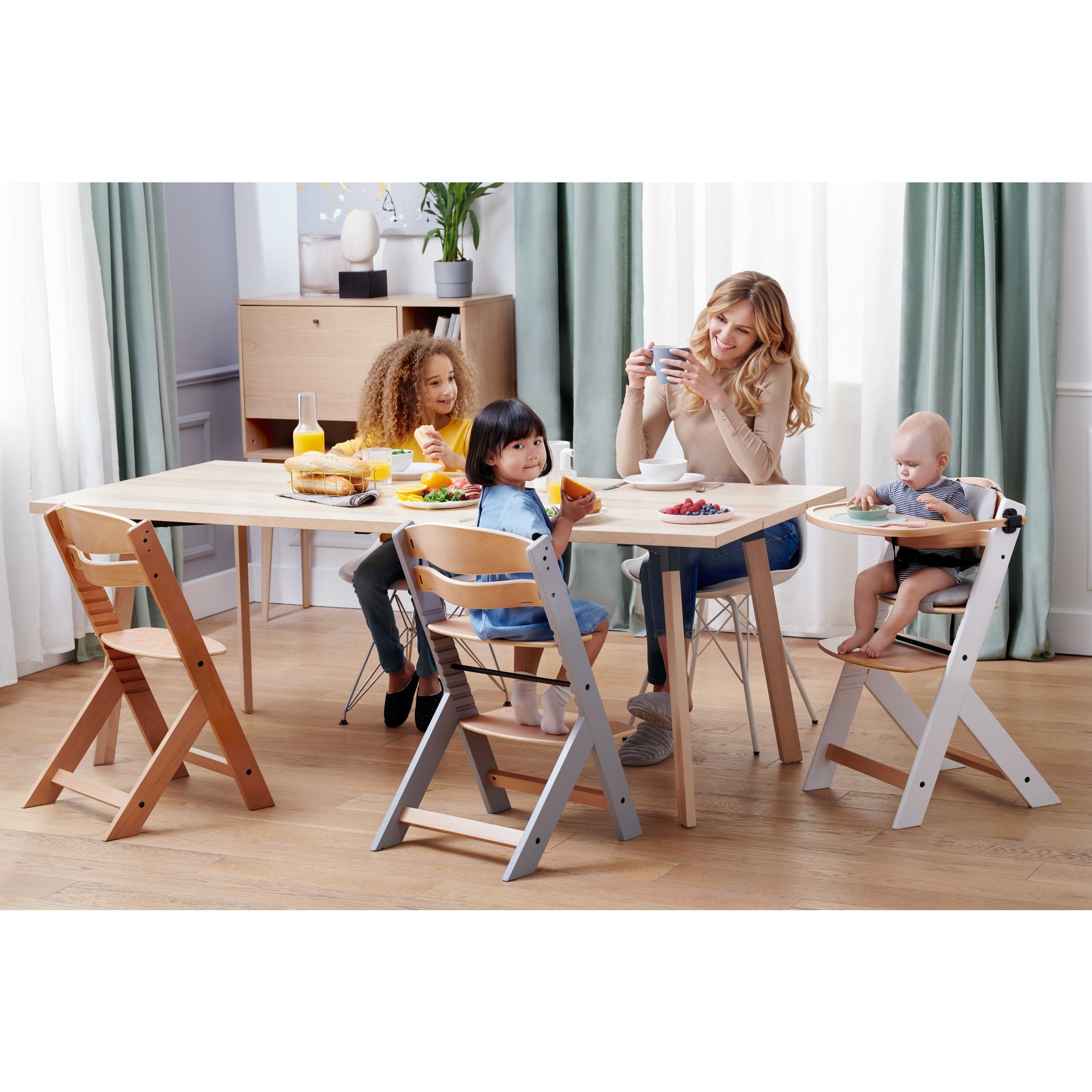 Seggiolone pappa enock natural wood - kinderkraft - KinderKraft