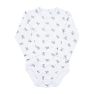 Body jersey bimbo bianco panna stampato - Mawi
