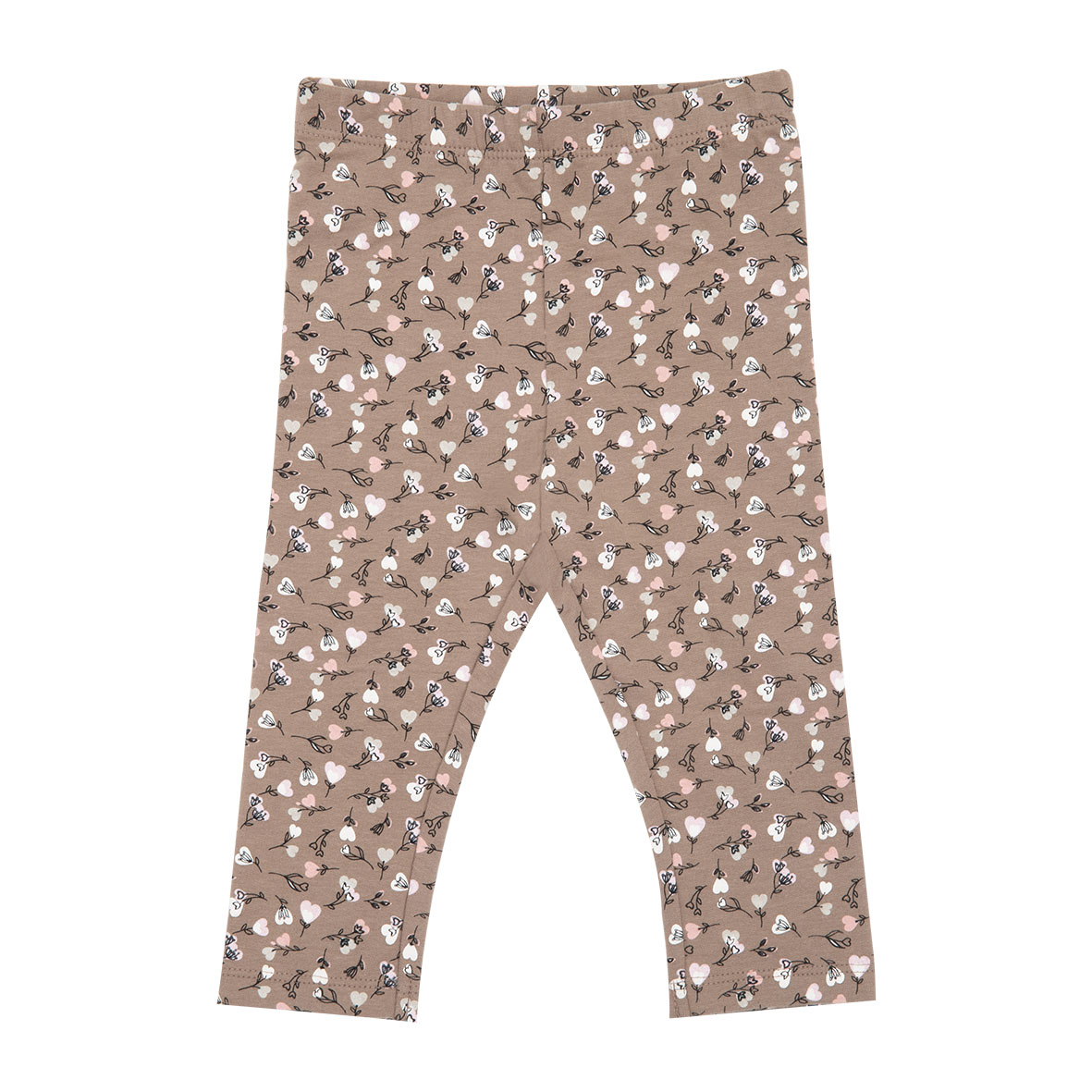 Legging felpato bimba marrone stampato - Mawi