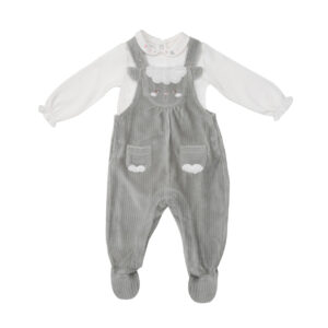 Barboteuse con body bimba "pecorella" - Mawi