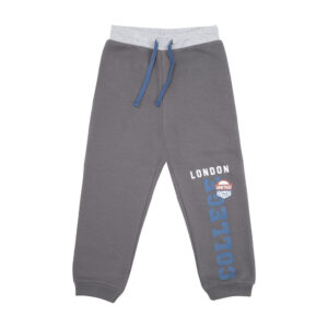 Pantalone felpato bimbo grigio scuro "london" - Mawi