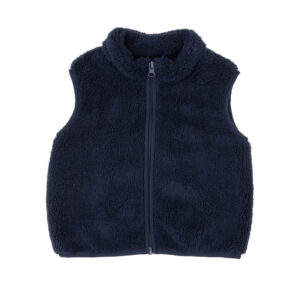 Gilet morbido con zip bimba blue - Mawi
