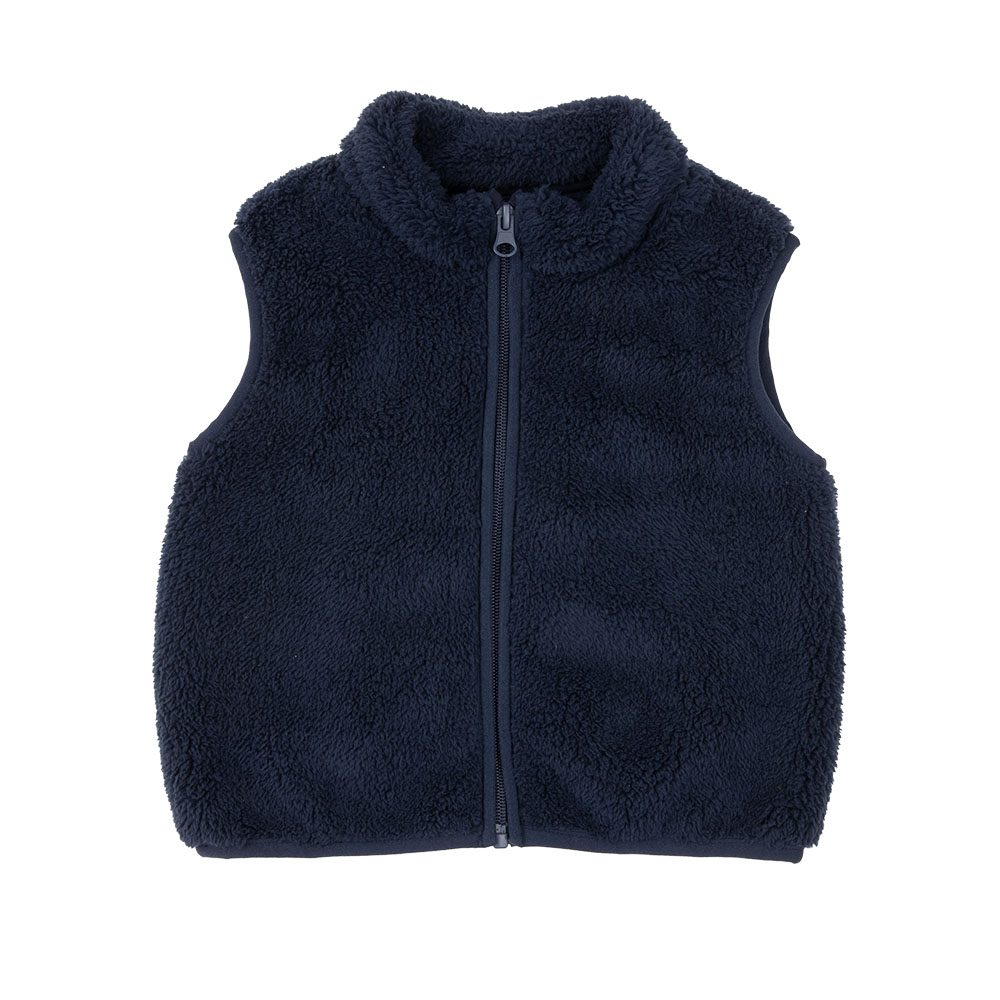 Gilet morbido con zip bimba blue - Mawi