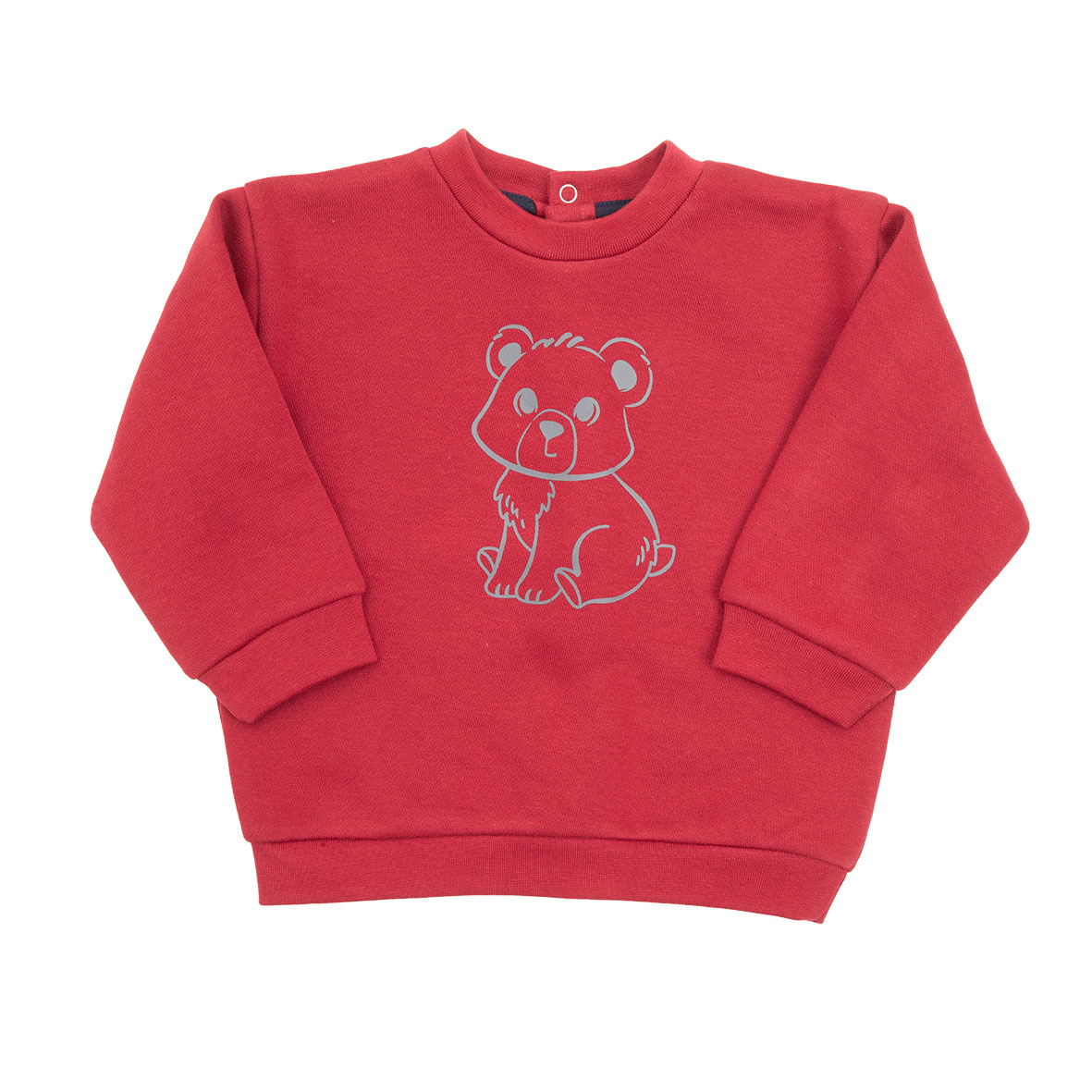 Felpa bimbo bordeaux "orsetto" - Mawi