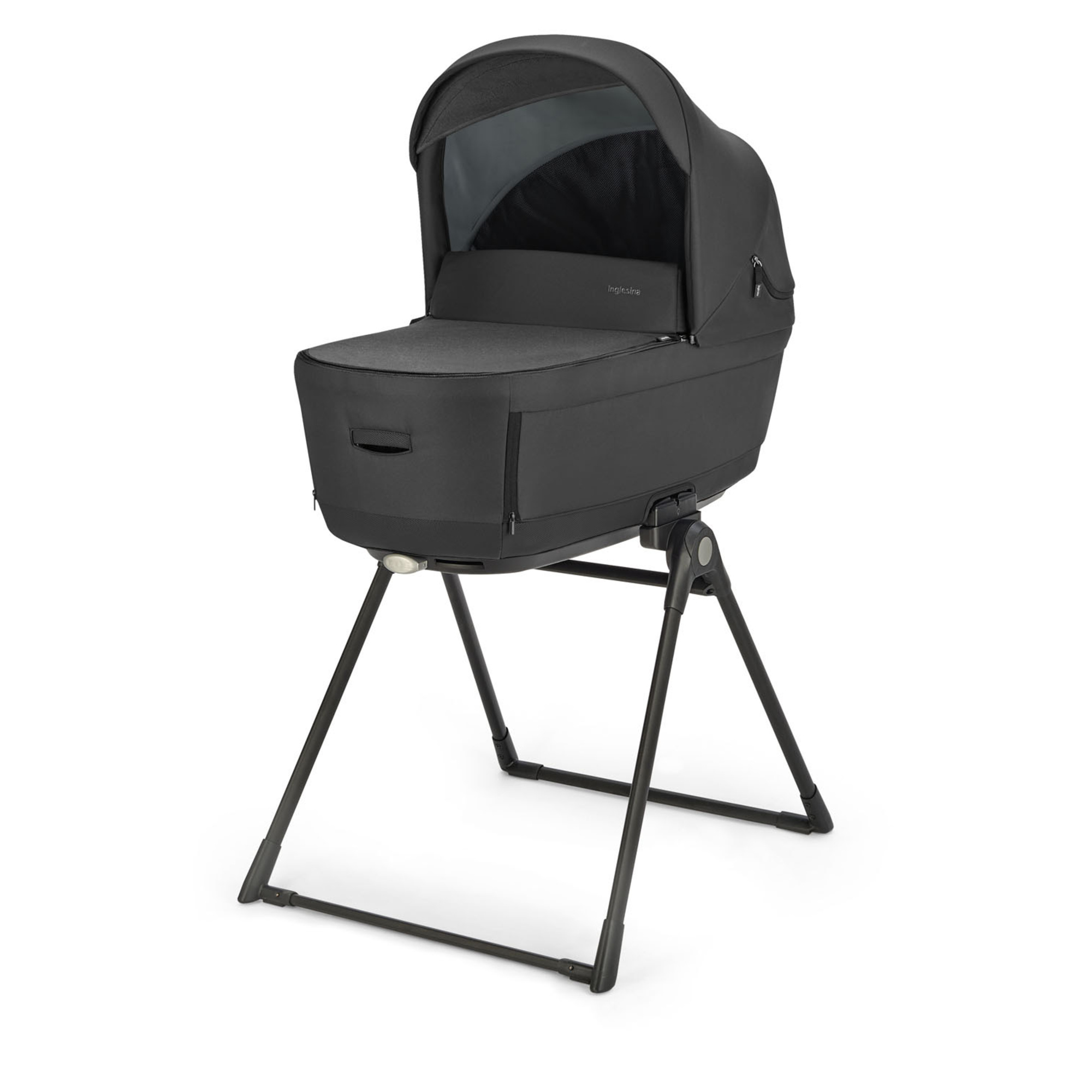 Electa system quattro colore upper black con telaio iridio black e seggiolino darwin infant - inglesina - Inglesina