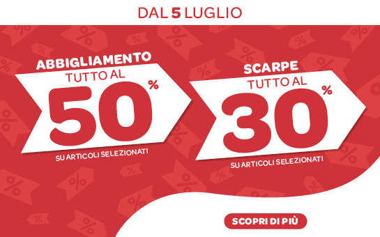 PROMO SALDI FINO AL 50