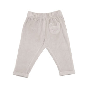 Pantalone ciniglia bimba beige con taschina - Mawi