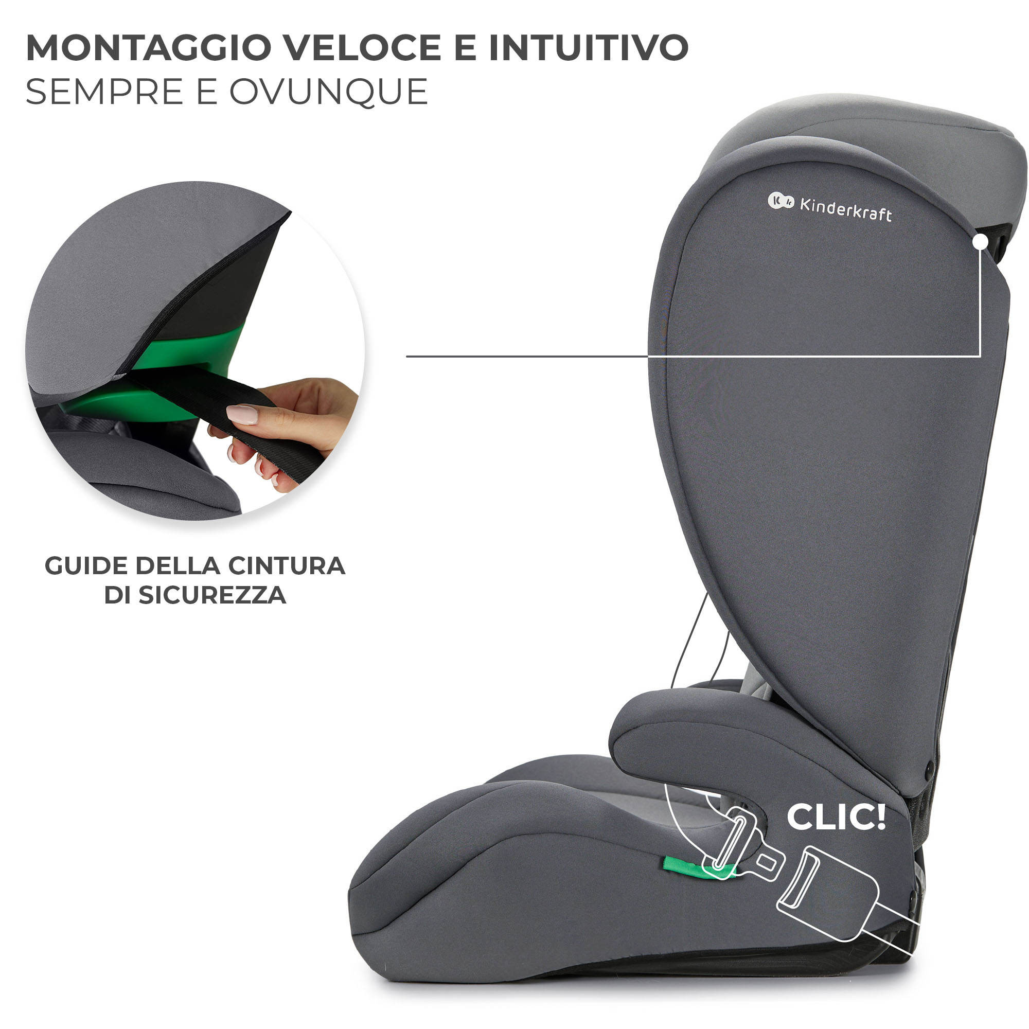 Seggiolino auto i-spark i-size - kinderkraft - KinderKraft