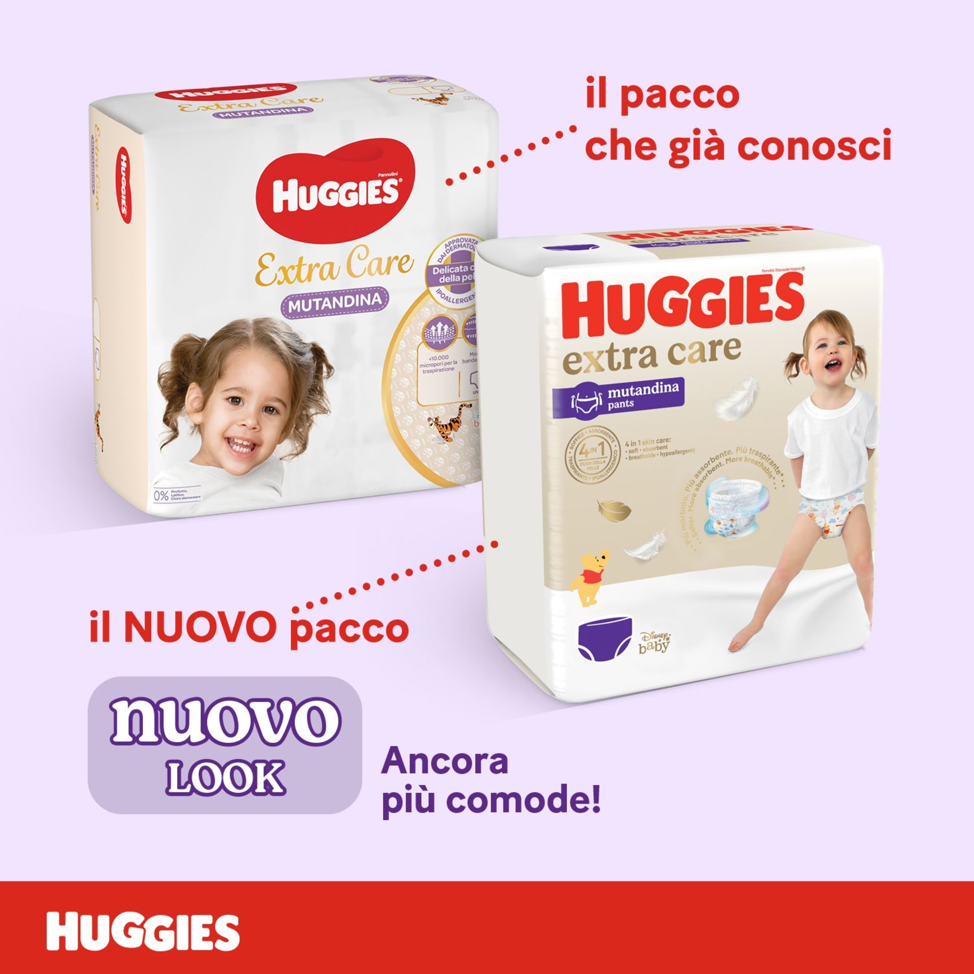 Pannolini extra care mutandina mega pack tg. 5 (12-17 kg) - 68 pannolini - huggies - Huggies