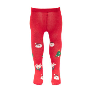 Collant bimba rosse "christmas" - Mawi