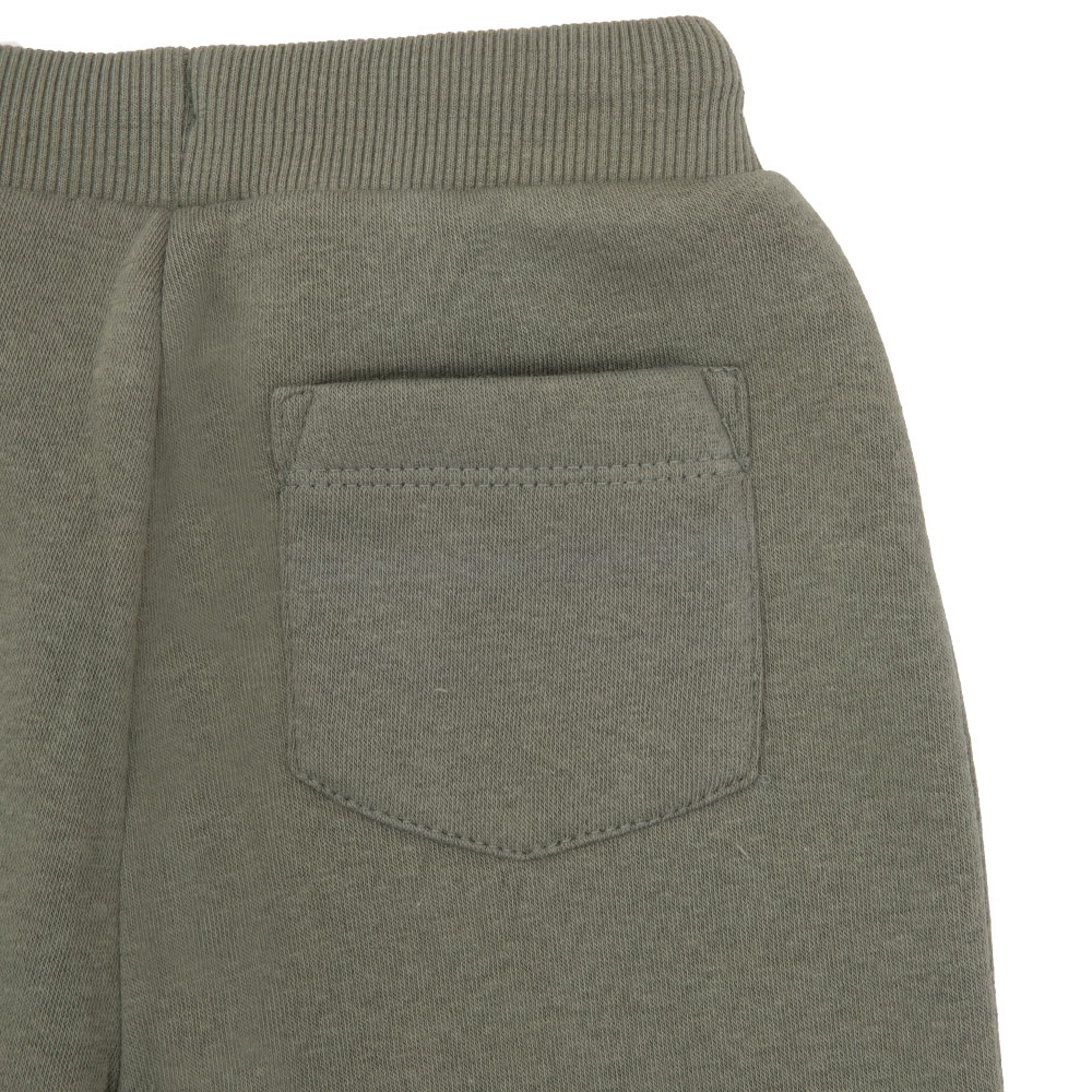 Pantalone felpato bimbo verde con stampa - Mawi