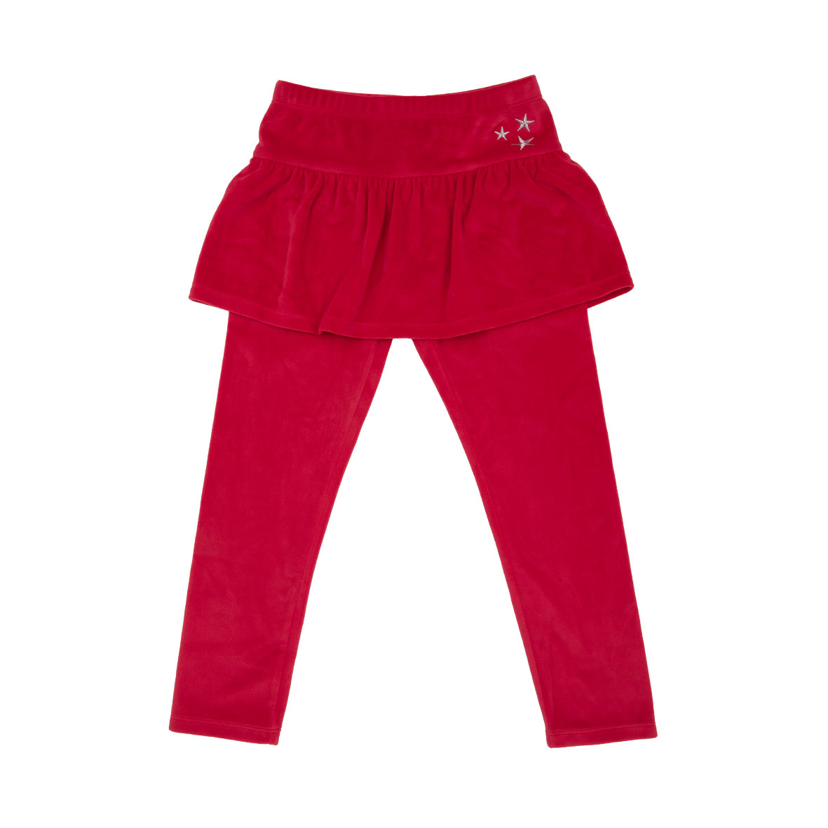 Legging ciniglia bimba rosso decorato - Mawi