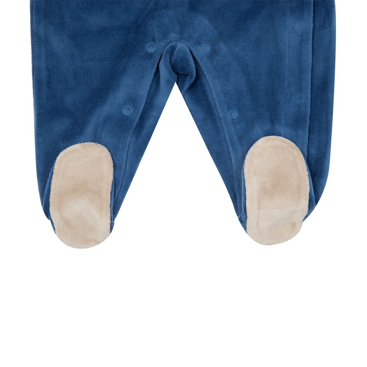 Tutina ciniglia bimbo blue stampa "orsetti" - Mawi