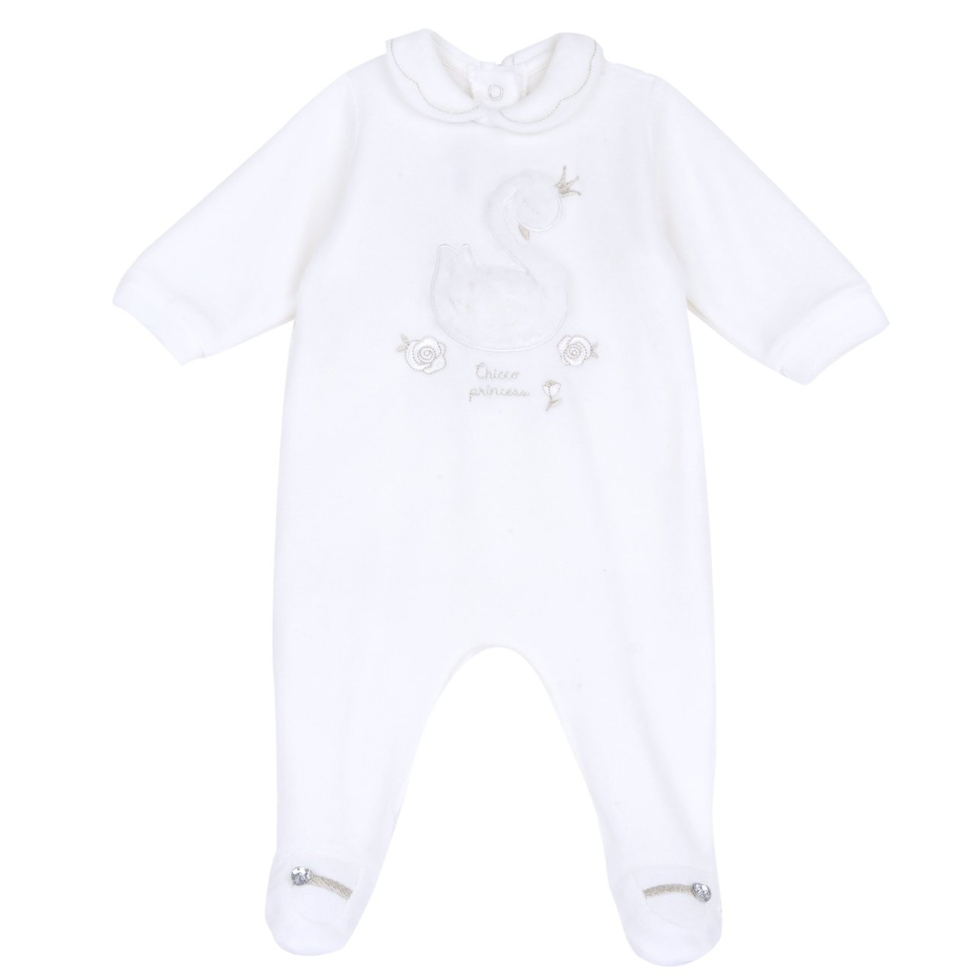 Tutina con apertura patello cigno con pelo - chicco - Chicco