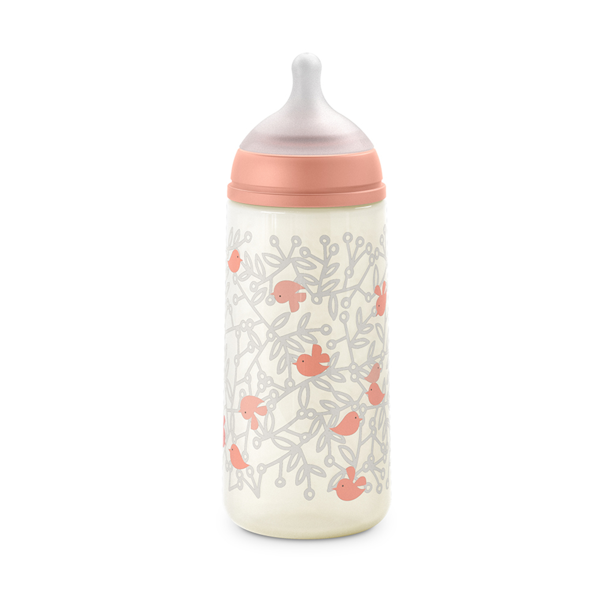 Biberon birdies 360ml sxpro flusso medio +6 mesi rosa - suavinex - Suavinex