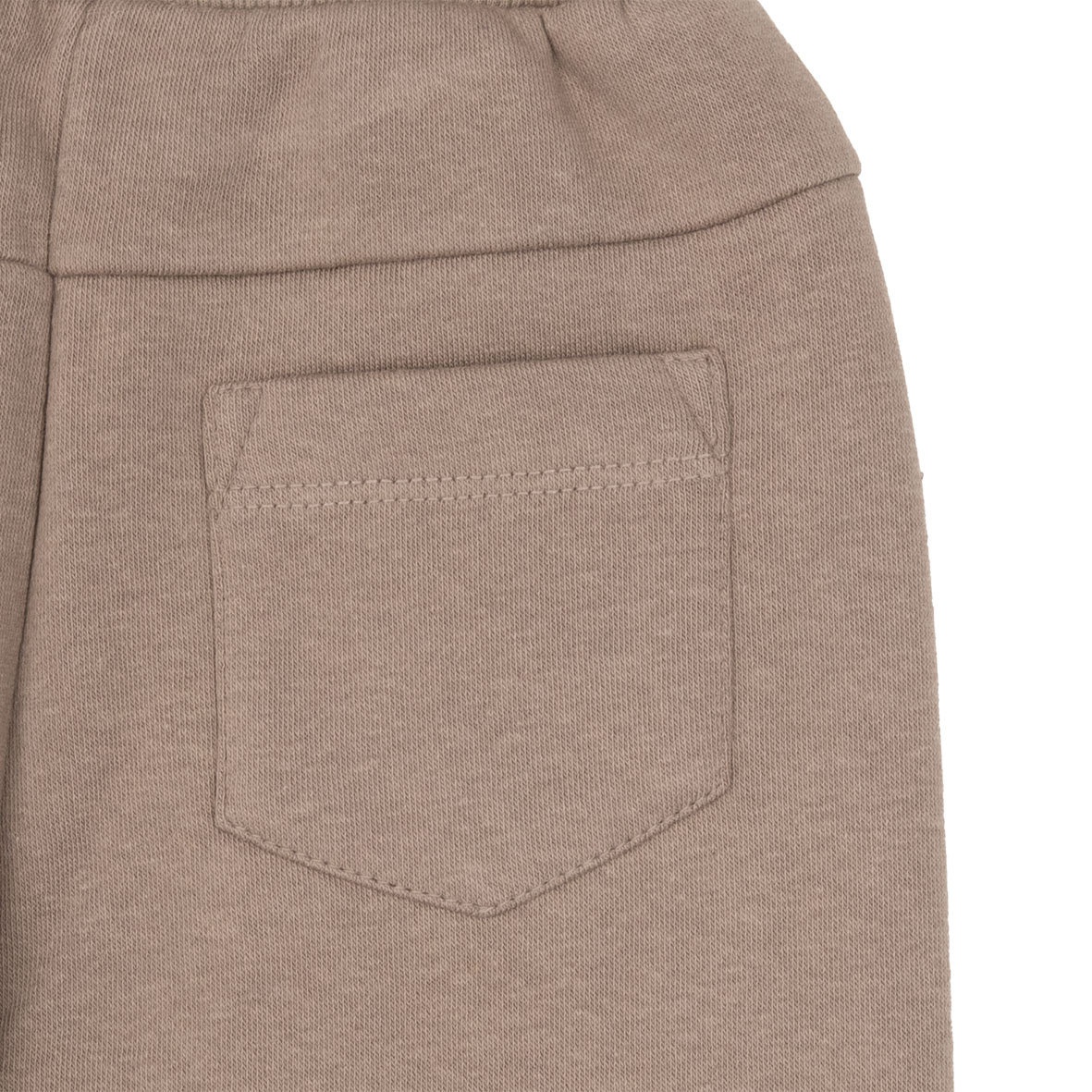 Pantalone felpato bimbo marrone tasconi - Mawi