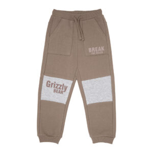 Pantalone felpato bimbo marrone tasconi - Mawi