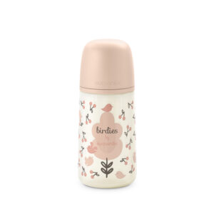 Biberon birdies 270ml sxpro flusso medio +0 mesi rosa - suavinex - Suavinex