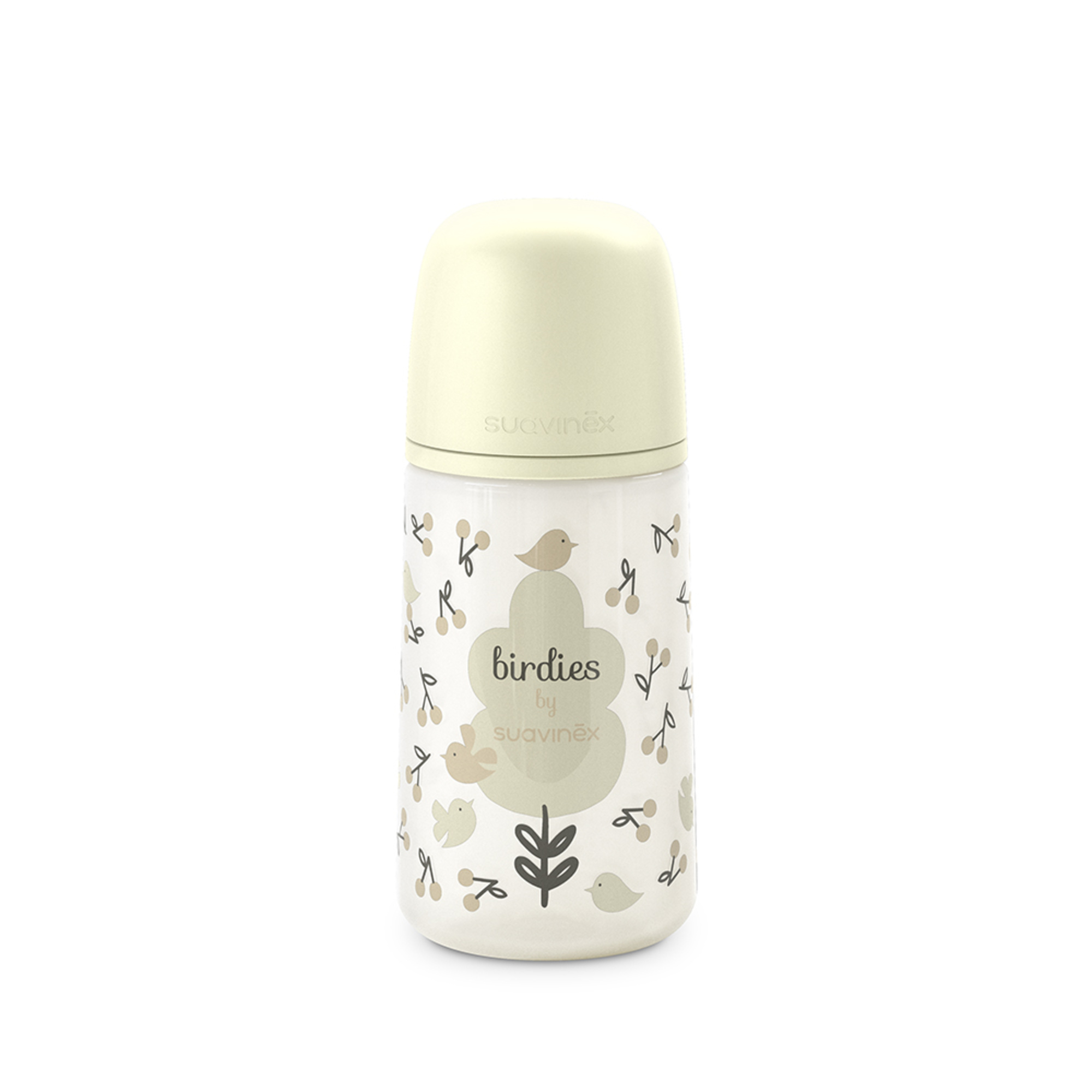 Biberon birdies 270ml sxpro flusso medio +0 mesi neutro - suavinex - Suavinex