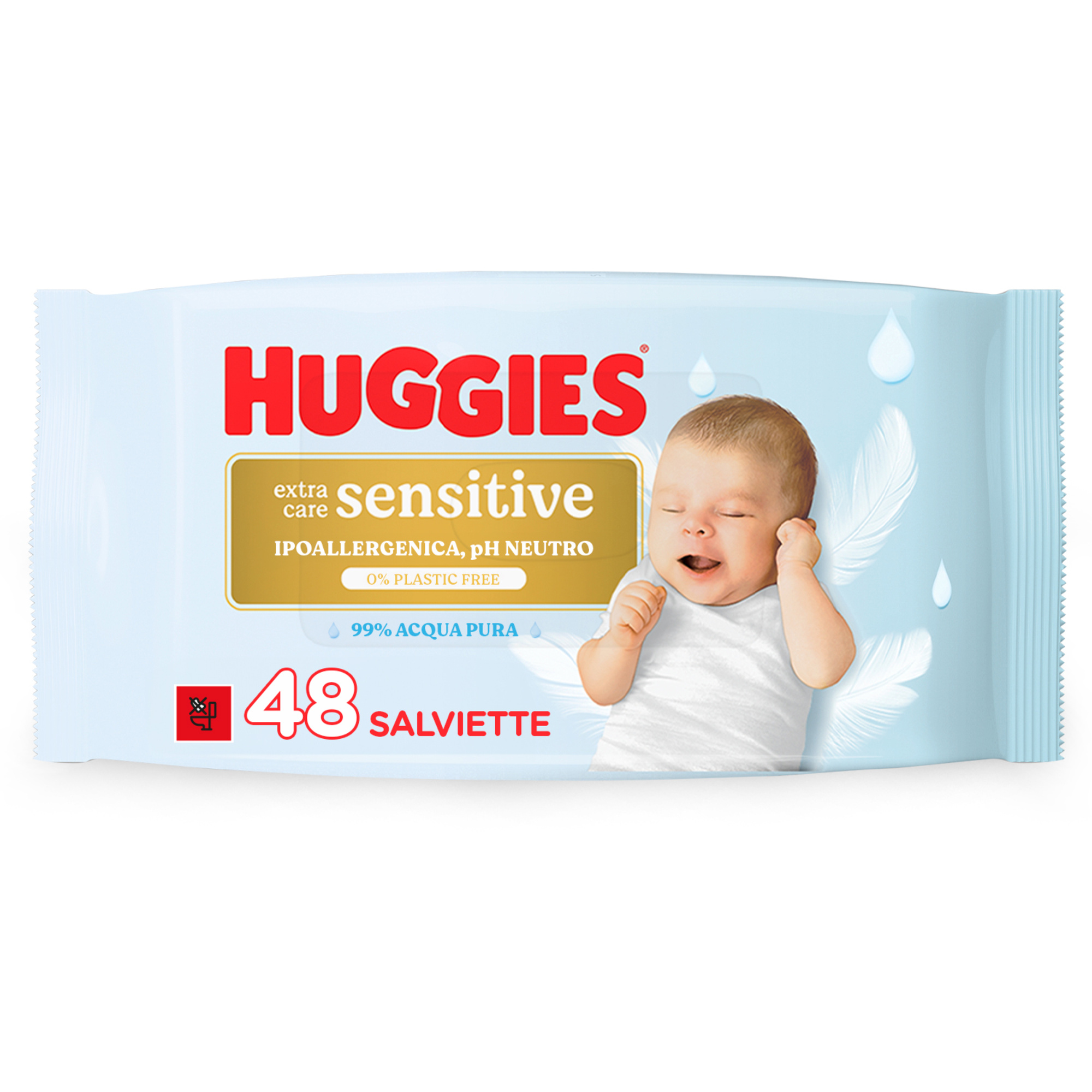 Salviette huggies® extra care sensitive 48 pezzi - Huggies