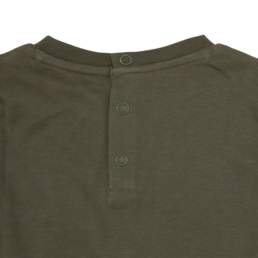 T-shirt manica lunga bimbo verde stampata - Mawi