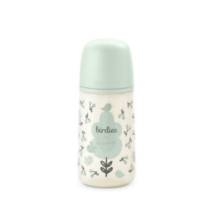Biberon birdies 270ml sxpro flusso medio +0 mesi verde - suavinex - Suavinex