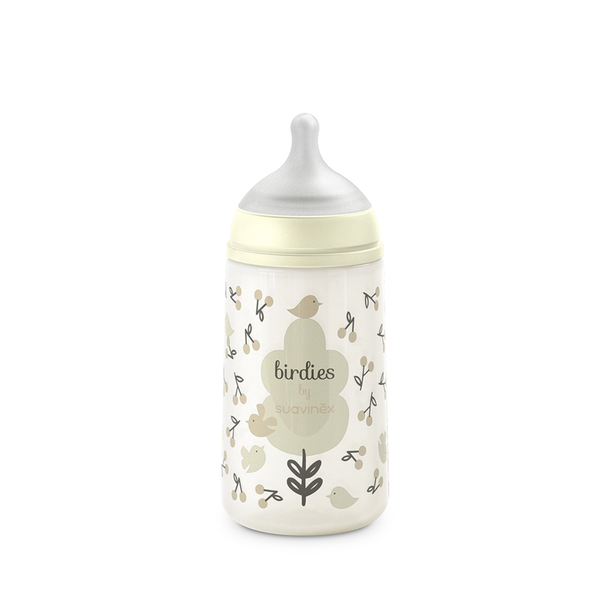 Biberon birdies 270ml sxpro flusso medio +0 mesi neutro - suavinex - Suavinex