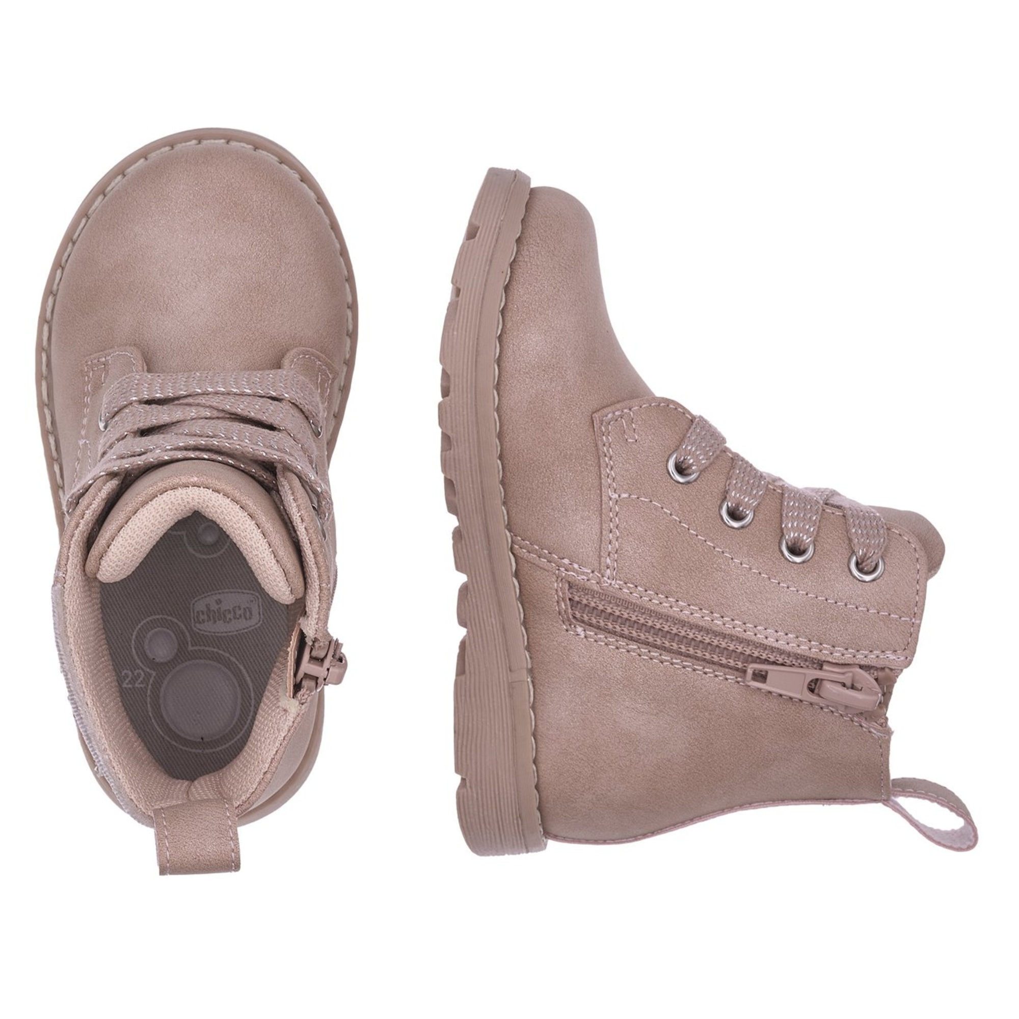 Polacchino flemma zip stringhate rosa con stella - chicco - Chicco
