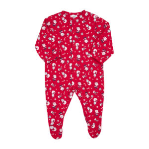 Tutina con bottoni unisex rossa "christmas" - Mawi