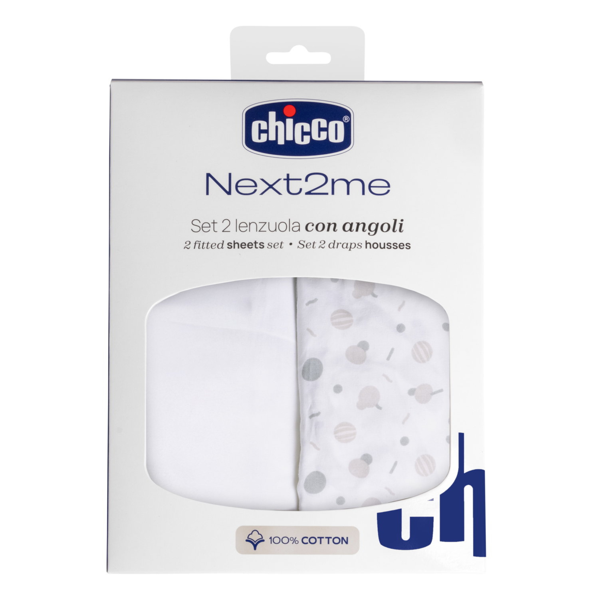 Set lenzuola cotone next2me  confetti - chicco - Chicco