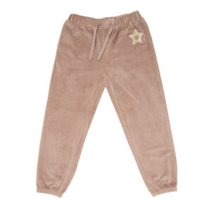 Pantalone ciniglia bimba beige "piccola stella" - Mawi